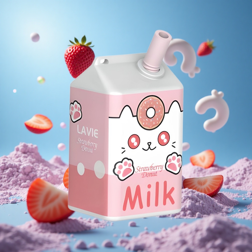 LAVIE Milk 7000 Puffs Jordgubbsmunk E-liquid kapacitet: 16ML Batterikapacitet: 600mAh partihandel Sverige