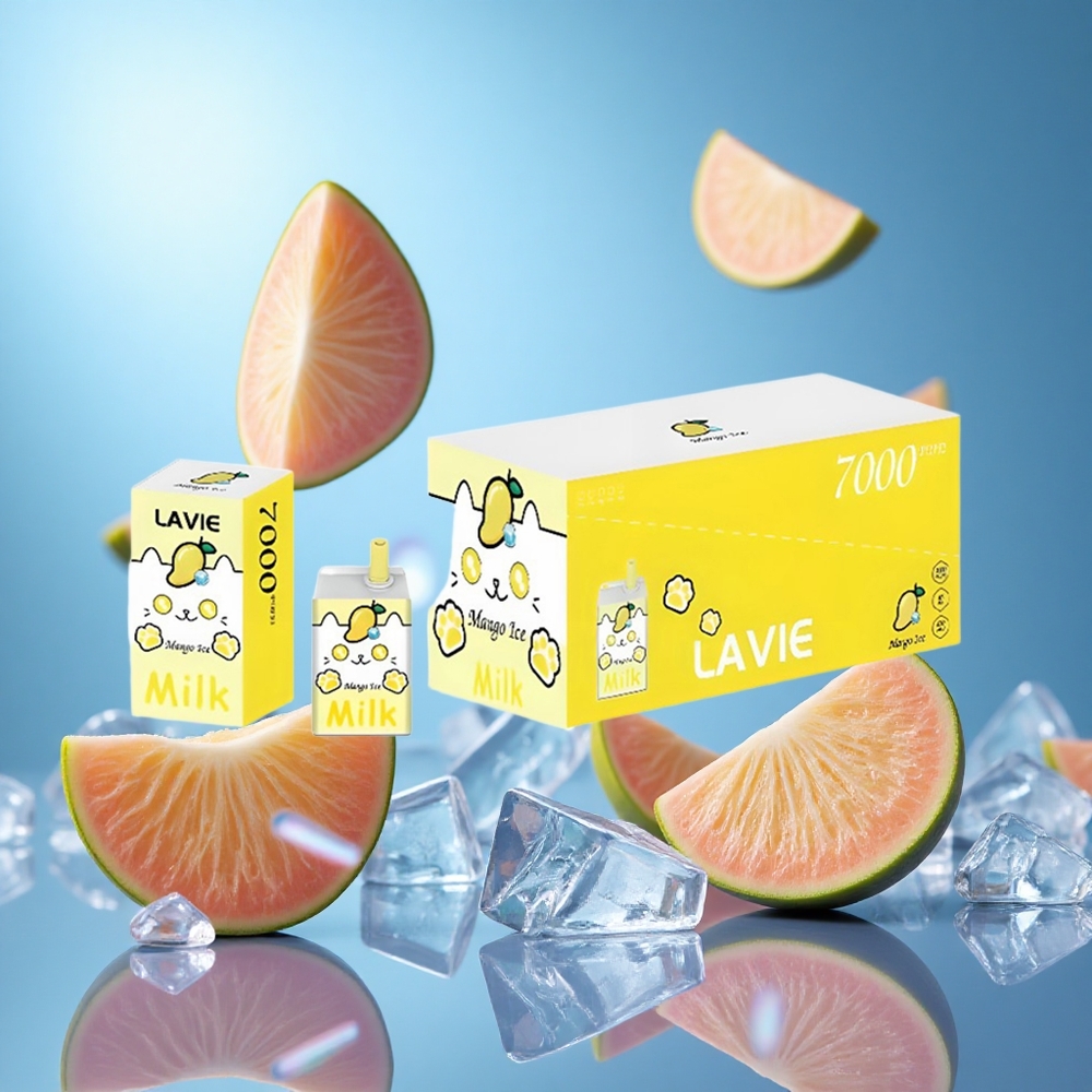 LAVIE Milk 7000 Puffs Mango Is 16ML E-vätska 600mAh Batteri partihandel Sverige