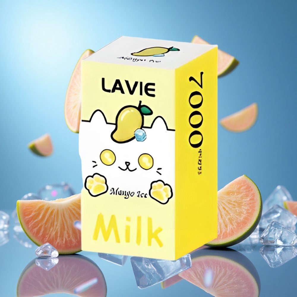 LAVIE Milk 7000 Puffs Mango Is 16ML E-vätska 600mAh Batteri partihandel Sverige