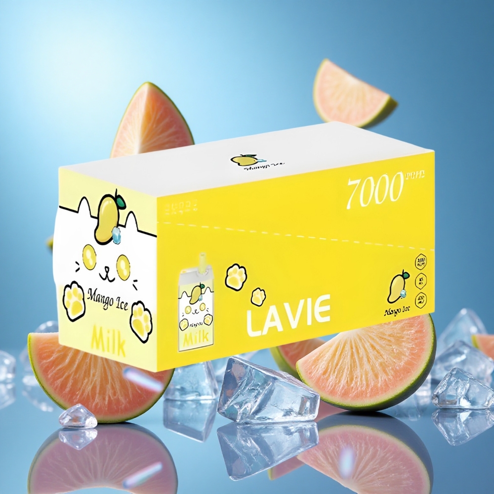 LAVIE Milk 7000 Puffs Mango Is 16ML E-vätska 600mAh Batteri partihandel Sverige
