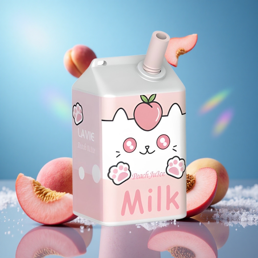 LAVIE Milk 7000 Puffs Persikjos 16ML 600mAh partihandel Sverige