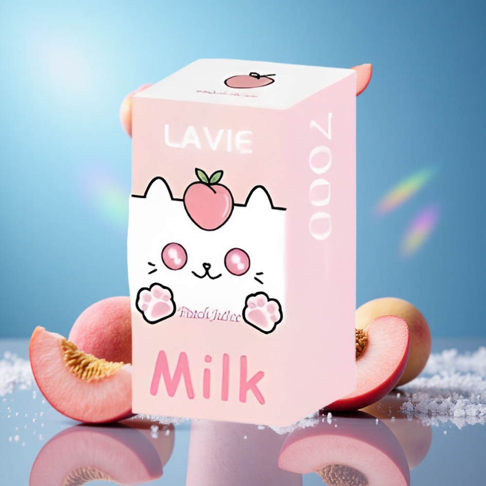 LAVIE Milk 7000 Puffs Persikjos 16ML 600mAh partihandel Sverige