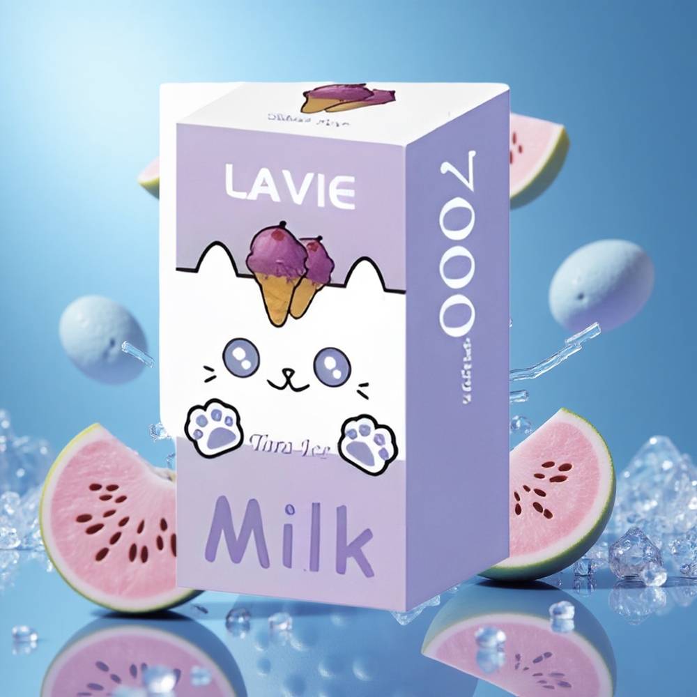 LAVIE Milk 7000 Puffs Taro Is 16ML E-vätska 600mAh Batteri partihandel Sverige