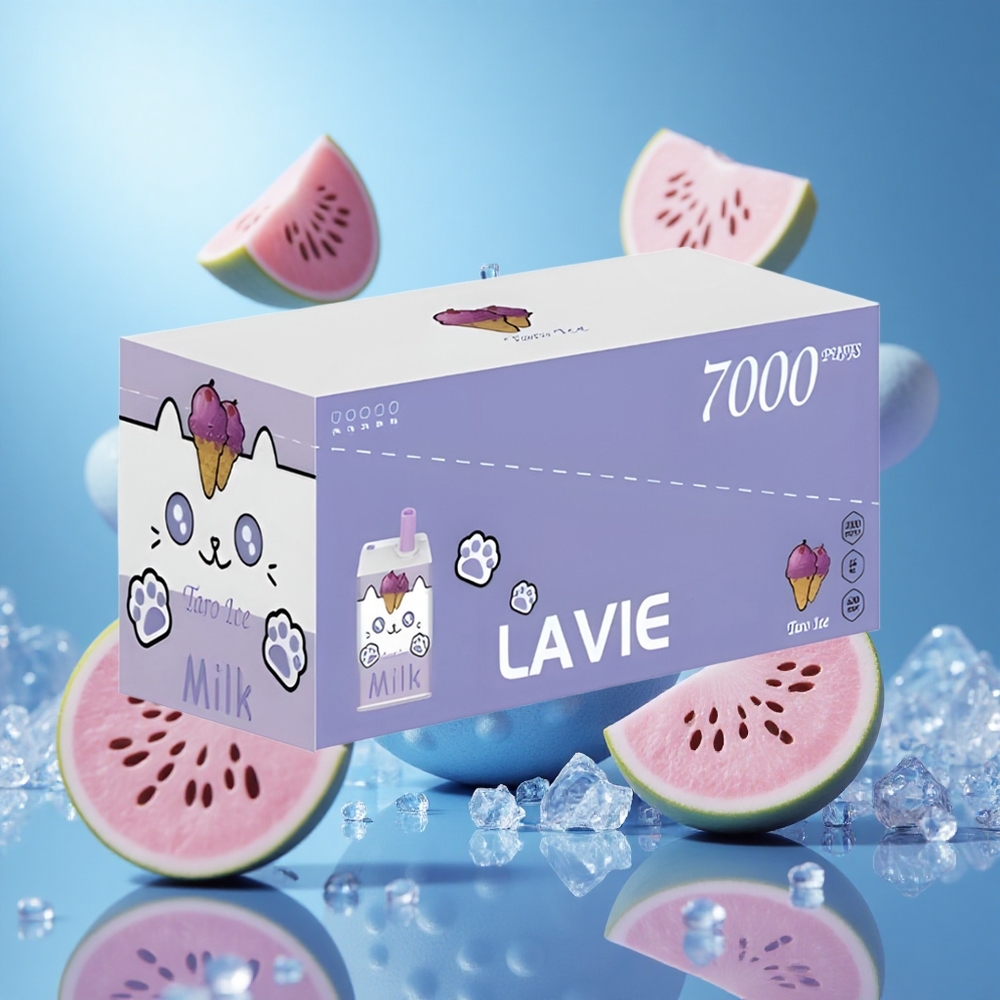 LAVIE Milk 7000 Puffs Taro Is 16ML E-vätska 600mAh Batteri partihandel Sverige