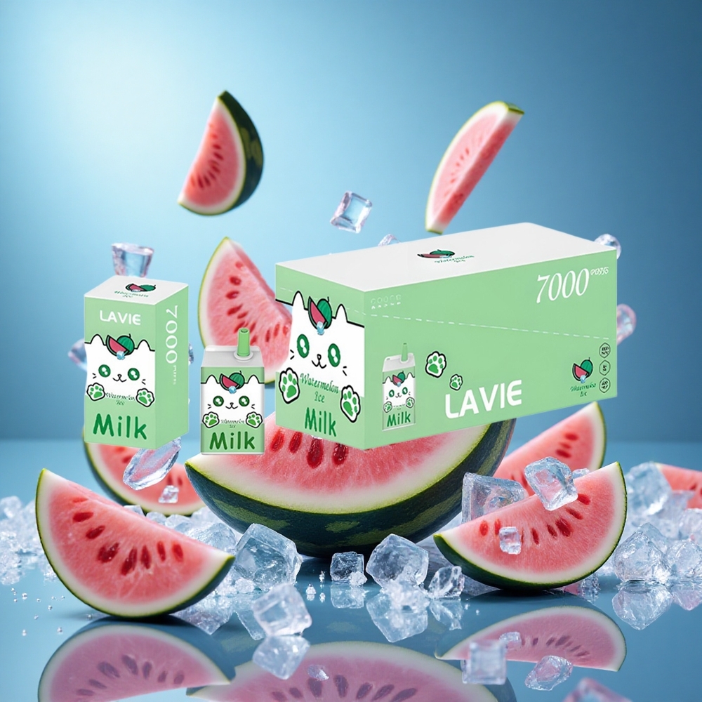 LAVIE Milk 7000 Puffs Vattenmelon Is med 16ML E-vätska och 600mAh Batteri partihandel Sverige