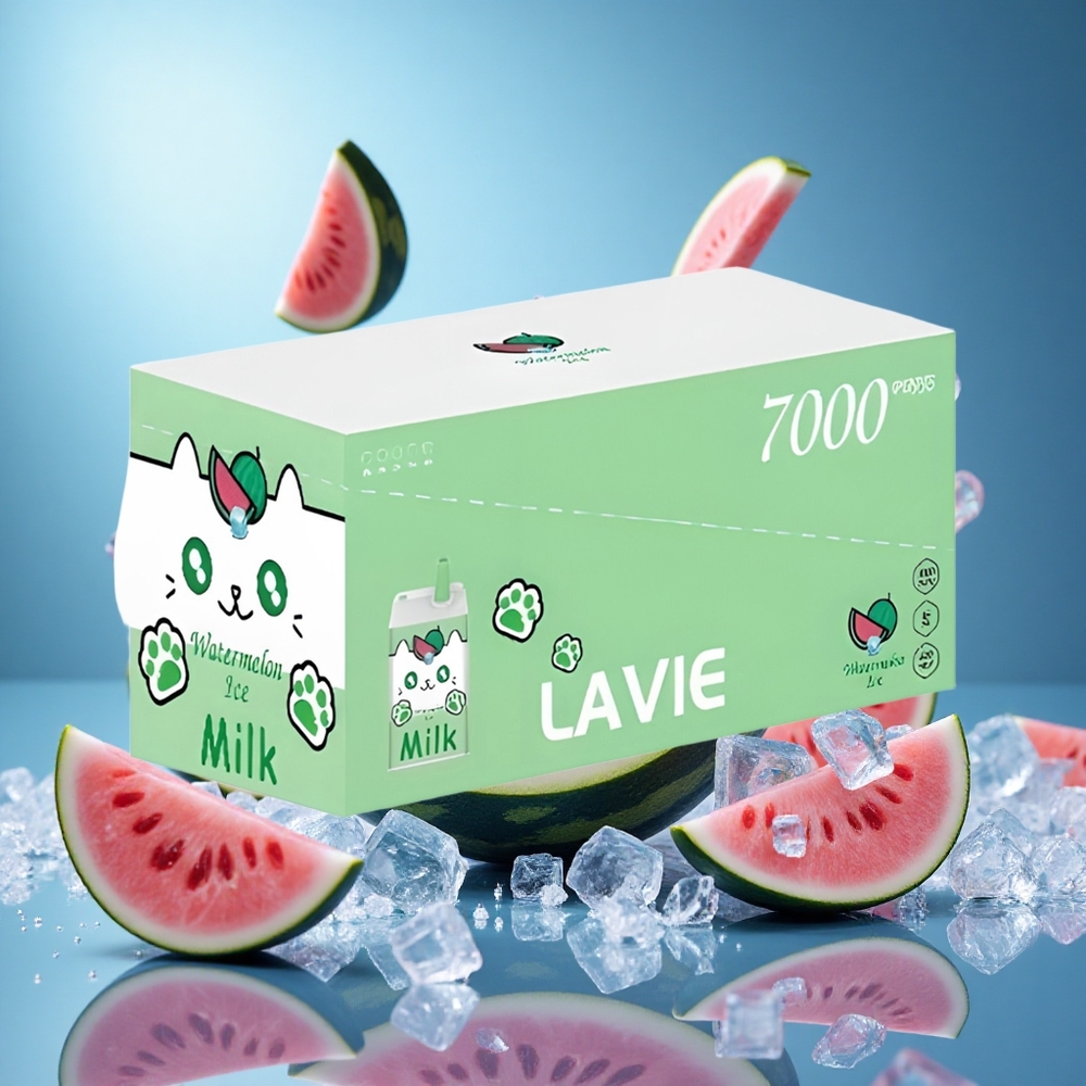 LAVIE Milk 7000 Puffs Vattenmelon Is med 16ML E-vätska och 600mAh Batteri partihandel Sverige