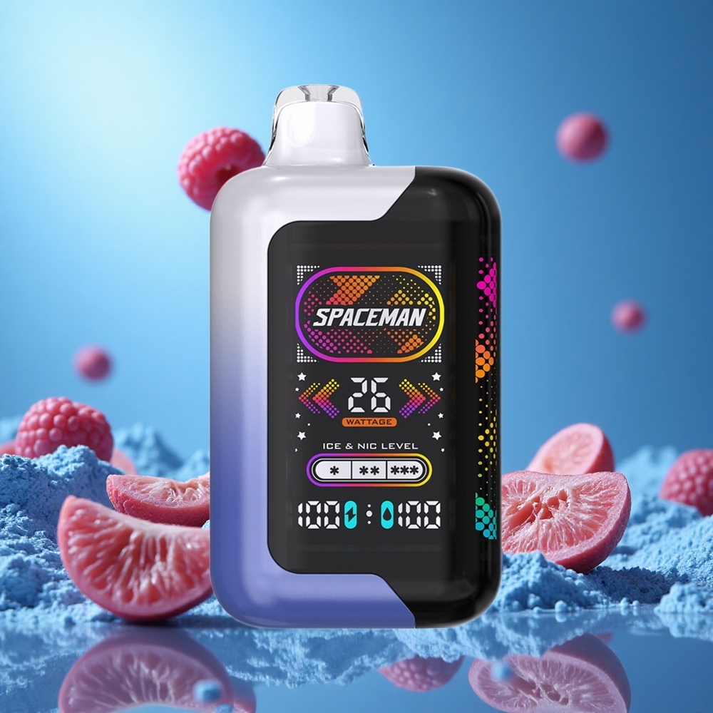 SMOK SPACEMAN SP40000 40000 Puffs Blå Hallon Is 20ml e-vätska partihandel Sverige