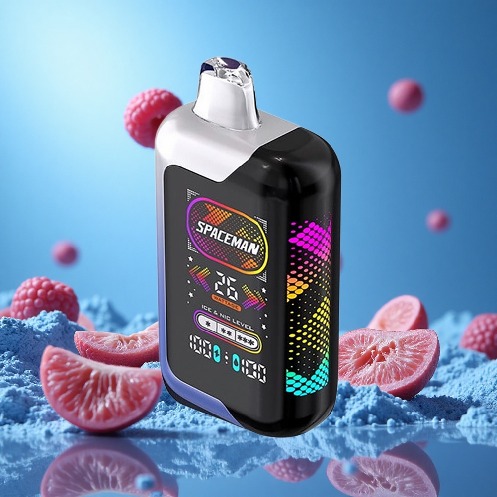 SMOK SPACEMAN SP40000 40000 Puffs Blå Hallon Is 20ml e-vätska partihandel Sverige