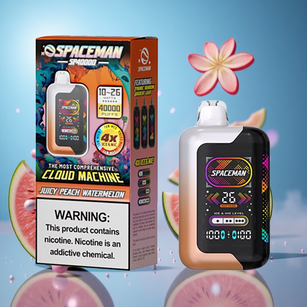 SMOK SPACEMAN SP40000 40000 Puffs Juicy Peach Vattenmelon 20ml e-vätska partihandel Sverige