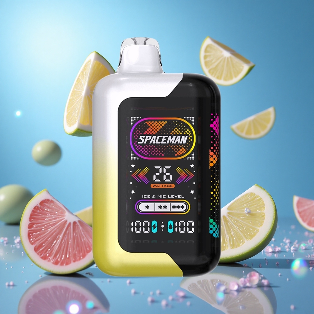 SMOK SPACEMAN SP40000 Engångsvape 40000 bloss Citronpop 20ml e-vätska partihandel Sverige