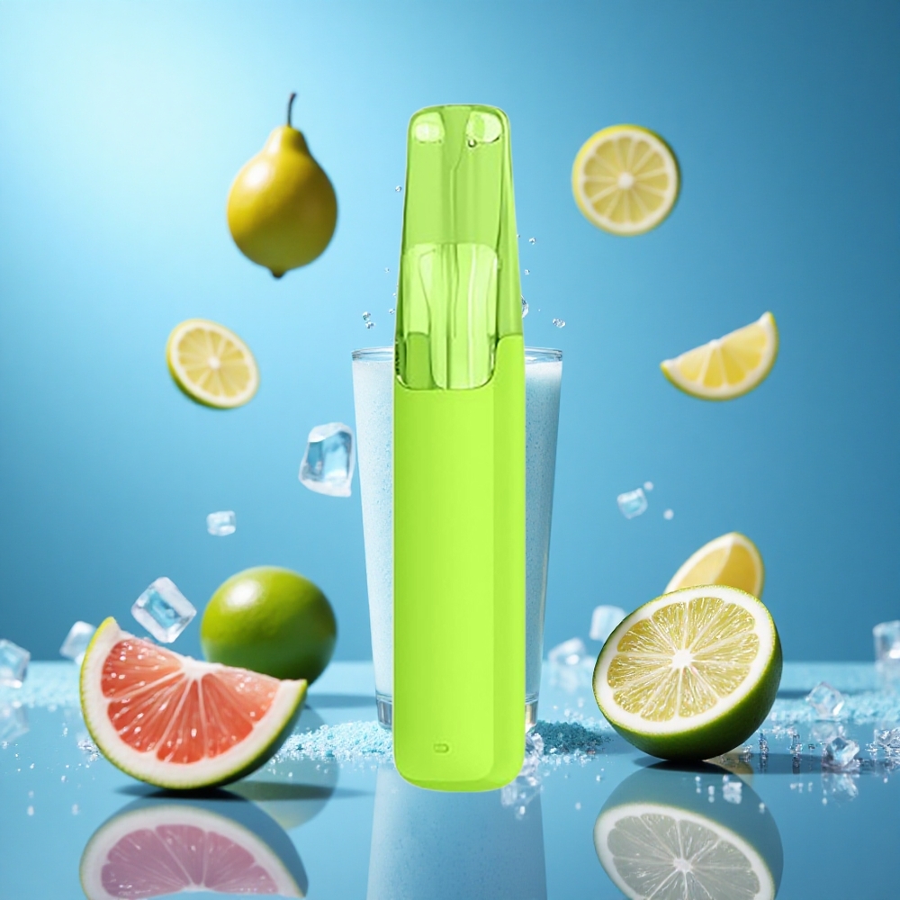 Snowplus Dash 4000 Puffs Citron Lime Is Disposable Enhet med Keramisk Atomizer och 7,5 ml E-vätska partihandel Sverige
