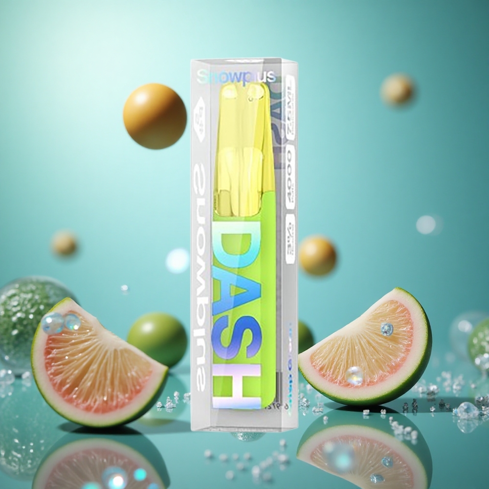 Snowplus Dash 4000 Puffs Friskt Grönt Keramisk Atomizer 7,5 ml E-vätska partihandel Sverige