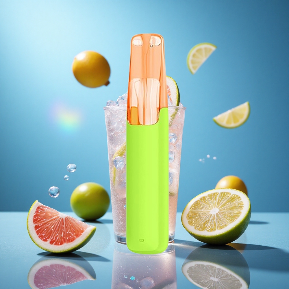 Snowplus Dash 4000 Puffs Glitterande Isad Lemon Te Ceramic 530 mAh partihandel Sverige