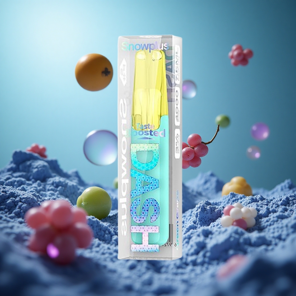 Snowplus Dash 4000 Puffs Gröna Druvor Ceramiska Förångare 7,5 ml partihandel Sverige