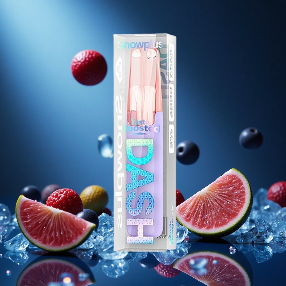 Snowplus Dash 4000 Puffs Svart Drake Is 7.5 ml 530 mAh partihandel Sverige