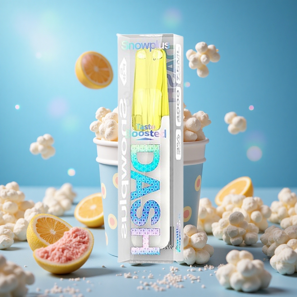 Snowplus Dash 4000 Puffs Vaniljpopcorn 7,5 ml E-vätska 530 mAh Batteri partihandel Sverige