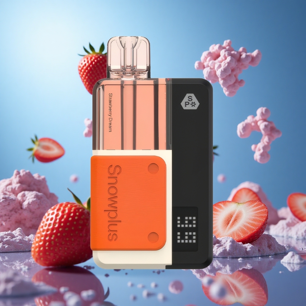 Snowplus Swift Pod Kit 15000 15000 Puffs 1000 mAh batteri kapacitet Jordgubbdröm partihandel Sverige