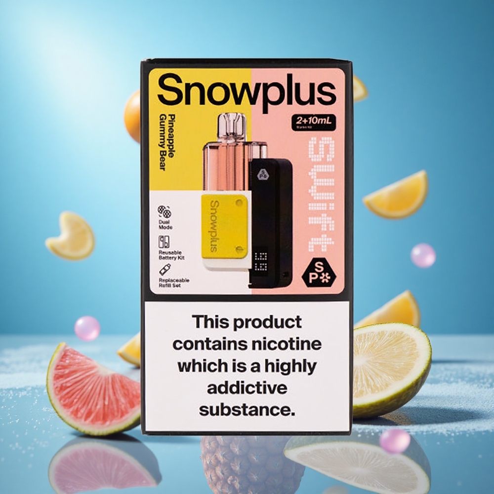 Snowplus Swift 5000 Puffs Ananas Gummibjörn 1000 mAh 2+10 ml partihandel Sverige