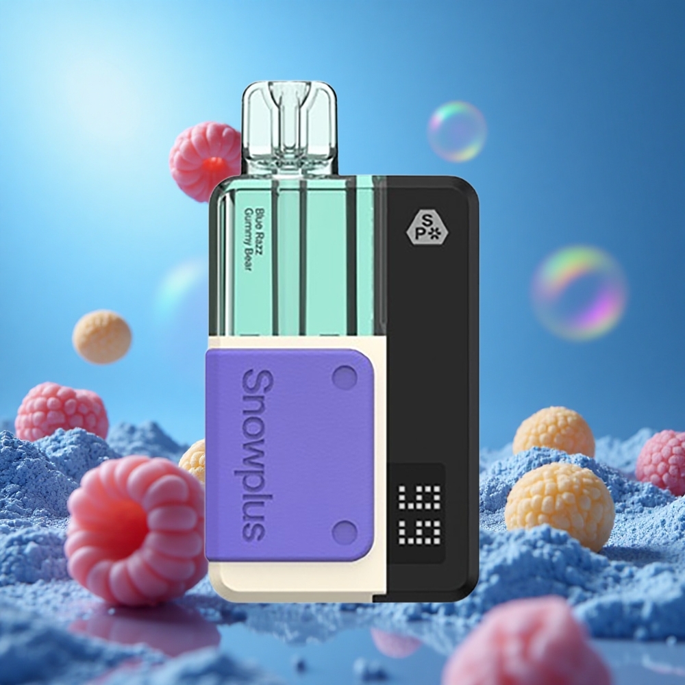 Snowplus Swift 5000 Puffs Blå Hallon Gummi Björn 1000 mAh 2+10 ml partihandel Sverige