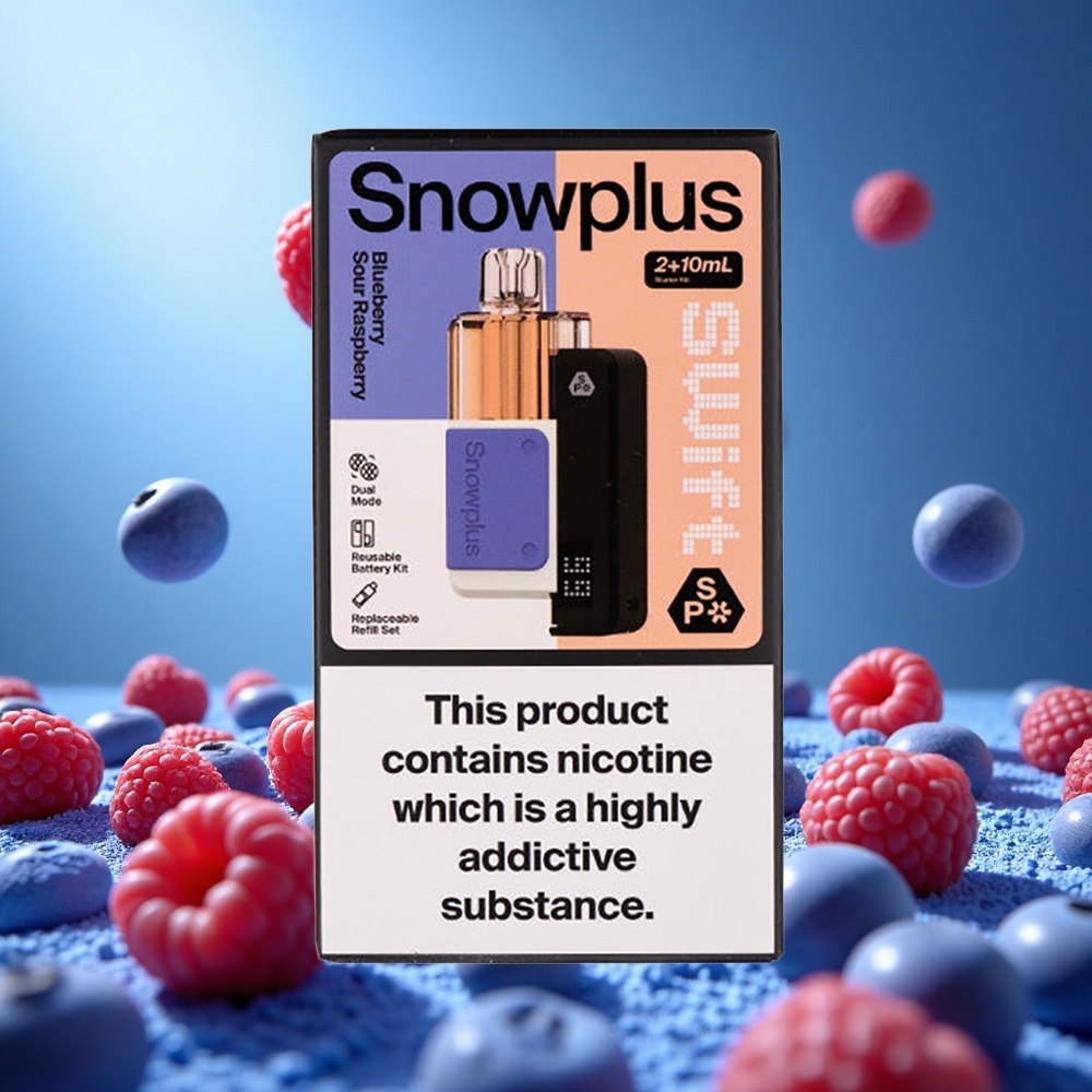 Snowplus Swift 5000 Puffs Blåbär Sur Hallon Dual Mesh 1000 mAh partihandel Sverige