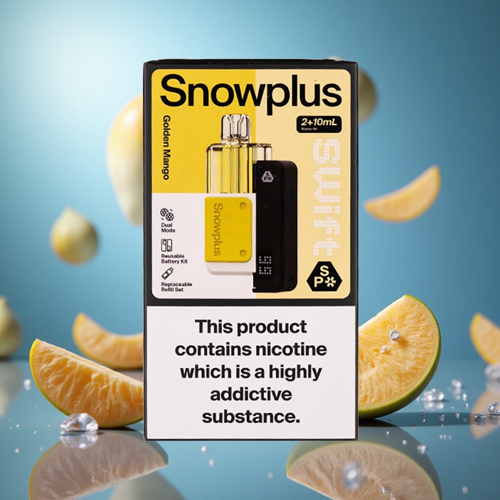 Snowplus Swift 5000 Puffs Guld Mango Dual Mesh 1000 mAh partihandel Sverige