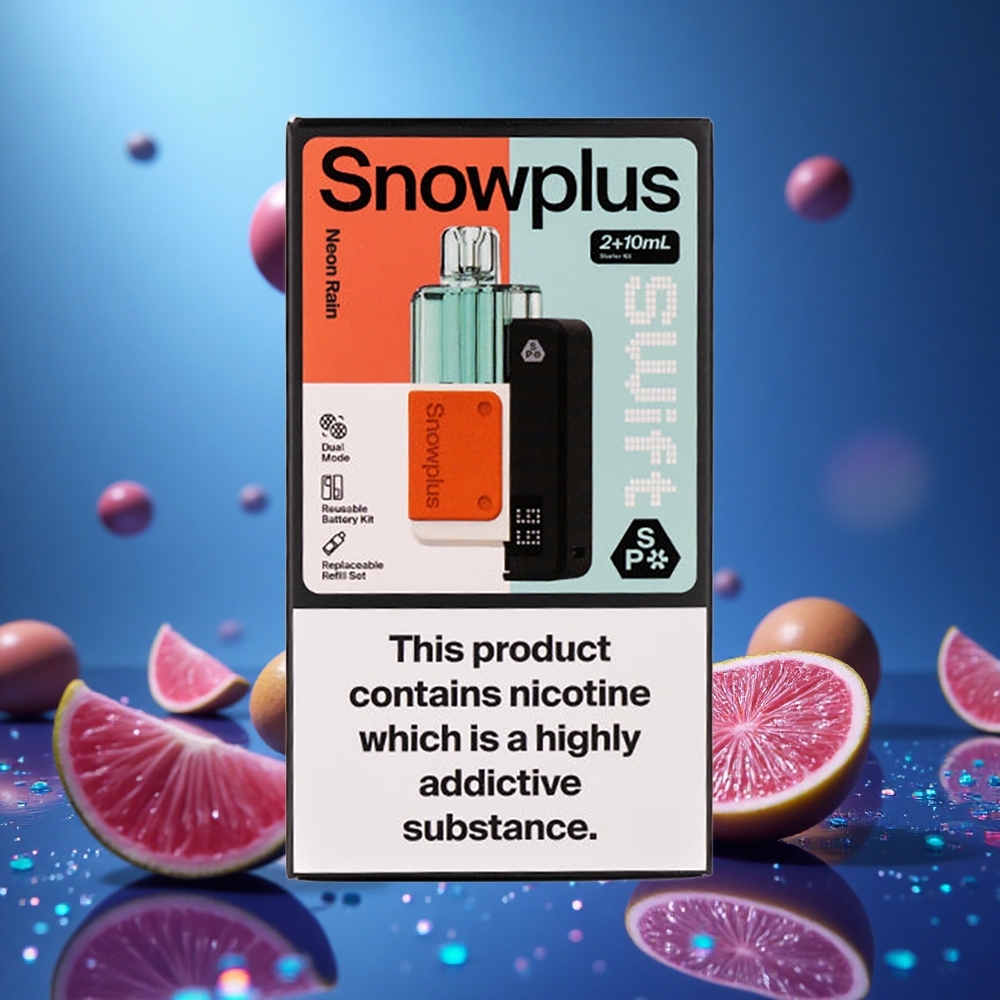 Snowplus Swift 5000 Puffs Neonregn Dual Mesh 1000 mAh partihandel Sverige