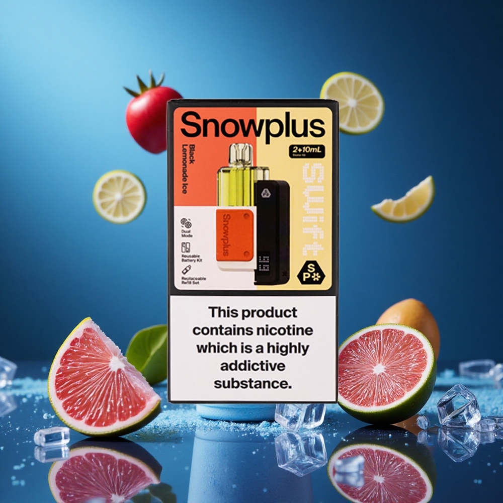 Snowplus Swift 5000 Puffs Svart Lemonad Is Dual Mesh 1000 mAh partihandel Sverige