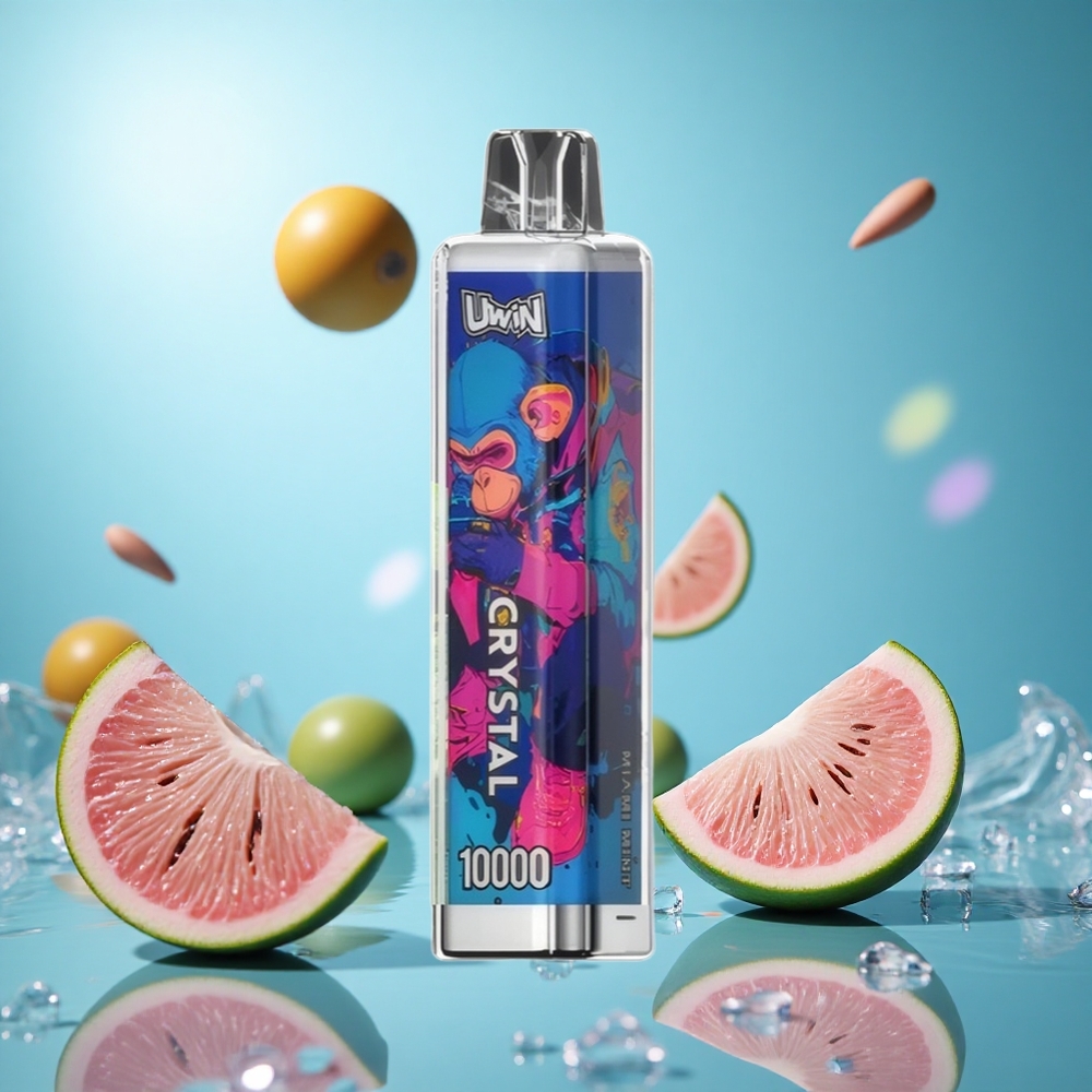 UWIN Crystal 10000 Puffs Miami Mint 18ml E-Liquid 650mAh Batteri partihandel Sverige