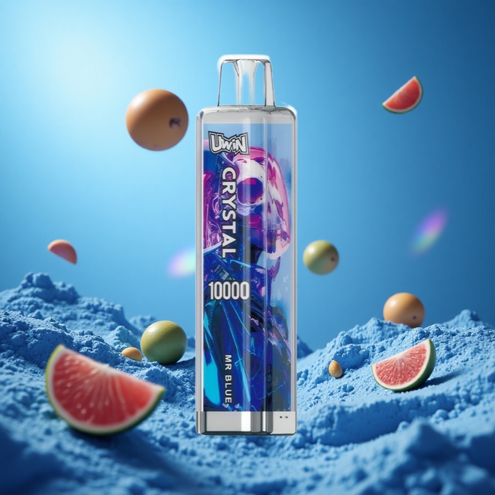 UWIN Crystal 10000 Puffs Mr Blå 18ml 650mAh partihandel Sverige