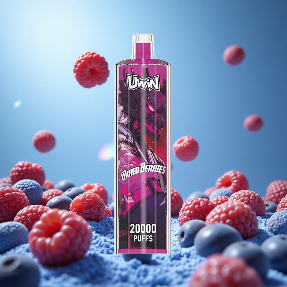 Uwin Shisha Hookah Crystal 20000 Puffs Bärblandning 22ml Kapacitet 650 mAh Batteri partihandel Sverige