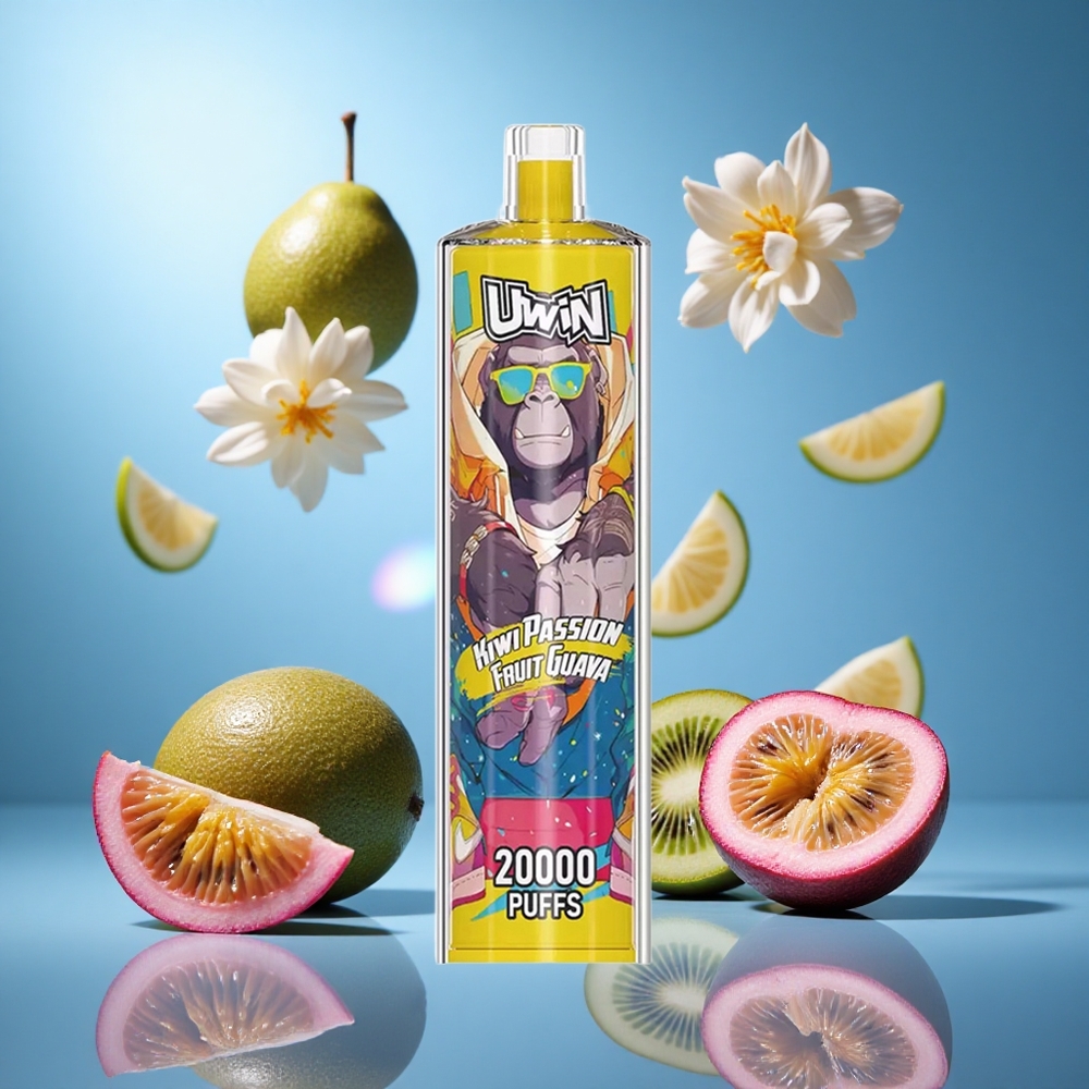 Uwin Shisha Hookah Crystal 20000 Puffs Kiwi Passionfrukt Guava 22ml Kapacitet 650 mAh Batteri partihandel Sverige