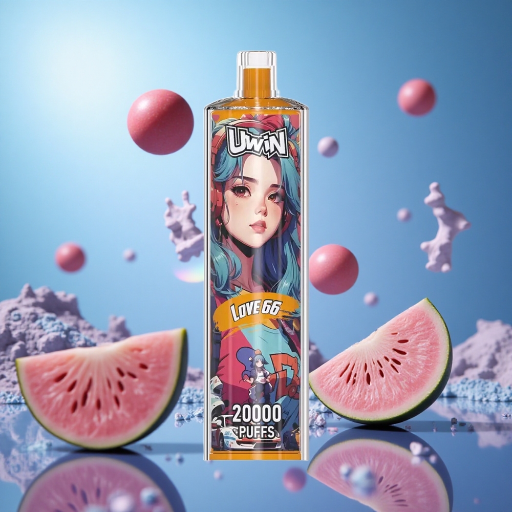 Uwin Shisha Hookah Crystal 20000 Puffs Love 66 22ml Kapacitet 650 mAh Batteri partihandel Sverige
