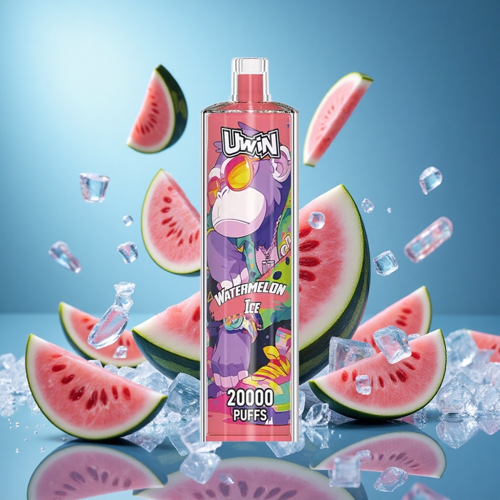 Uwin Shisha Hookah Crystal 20000 Puffs Vattenmelon Is 22ml Kapacitet 650 mAh Batteri partihandel Sverige