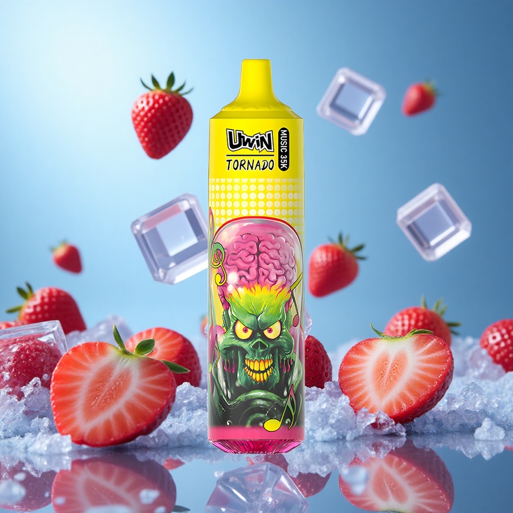 Uwin Tornado 35 000 Puffs Jordgubb Is 600mAh batteri partihandel Sverige