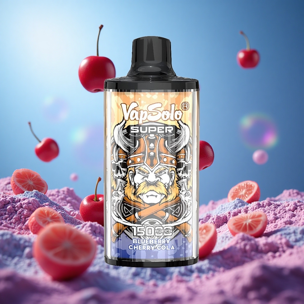 Vapsolo Super 15000 Puffs 40ml E-Liquid Körsbärskola partihandel Sverige