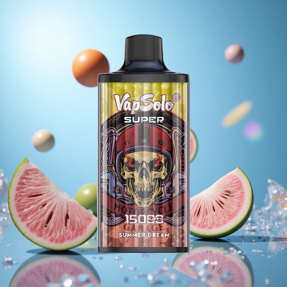 Vapsolo Super 15000 Puffs Sommardröm 40ml E-vätska 850mah Batterikapacitet partihandel Sverige