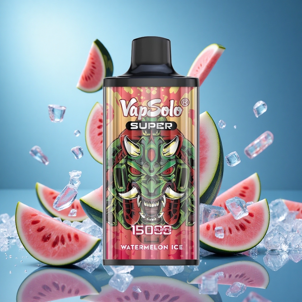 Vapsolo Super 15000 Puffs Vattenmelon Is 40ml E-Liquid 850mah Batterikapacitet partihandel Sverige