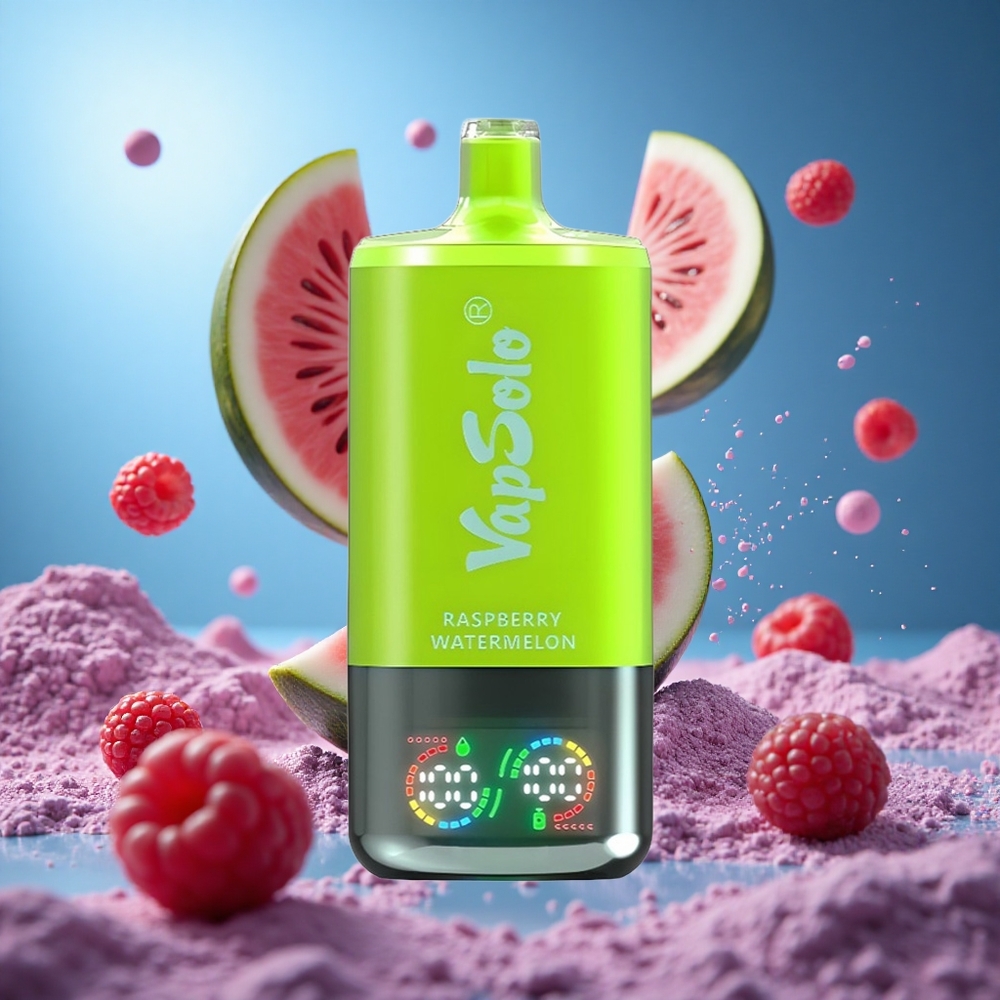 VapSolo Triple 30000 Puffs Hallon Vattenmelon 40ml E-Liquid Type-C laddningsport partihandel Sverige