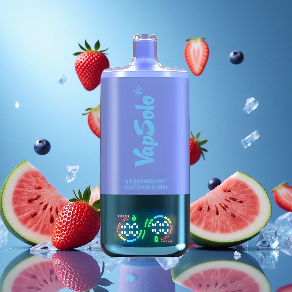 VapSolo Triple 30000 Puffs Jordgubb Vattenmelon & Blåbär Is E-Liquid: 40ml Nikotinstyrka: 20 mg/ml,50 mg/ml partihandel Sverige