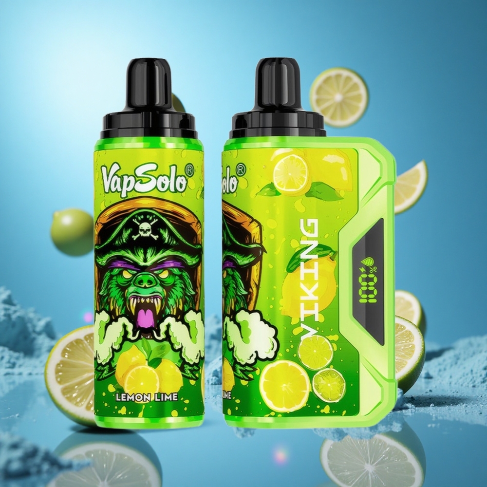 VapSolo VIKING 12000 Puffs Engångsvape Citron Lime 22ml 20mg/ml, 50mg/ml partihandel Sverige