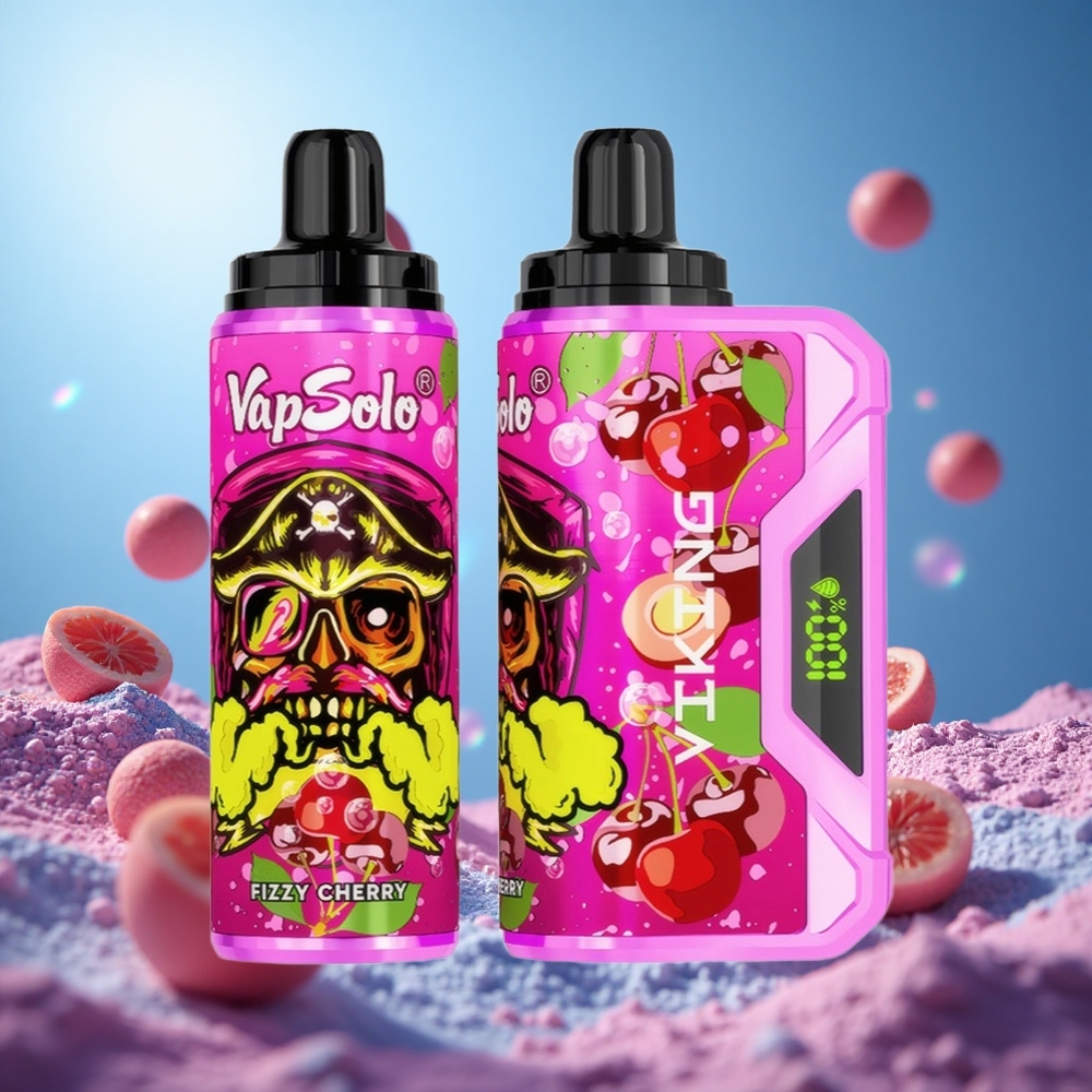 VapSolo VIKING 12000 Puffs Fizzy Körsbär (22ml) partihandel Sverige