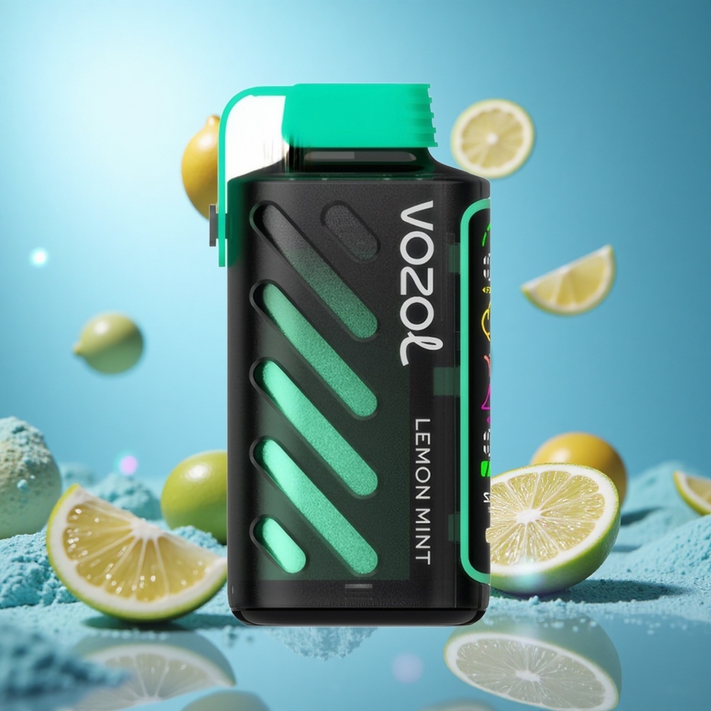 VOZOL Gear Power 20000 Puffs 20000 Puffs (ECO-läge) 12000 Puffs (POWER-läge) Citronmynta partihandel Sverige