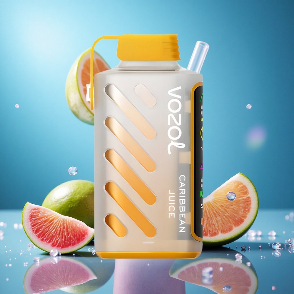 VOZOL Gear Power 20000 Puffs Caribbean Juice S.i.L.C. Tech Fullskärmsdisplay partihandel Sverige