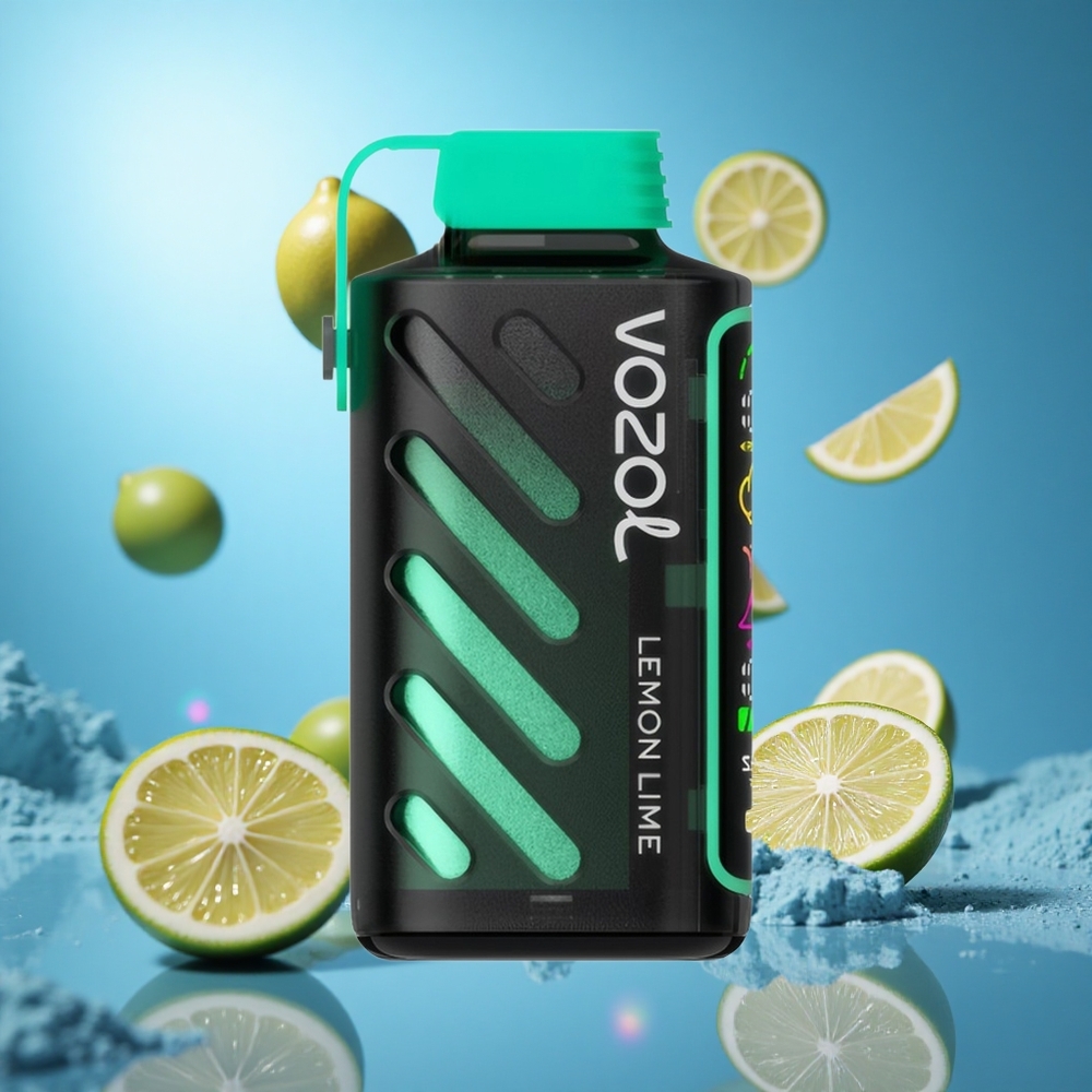 VOZOL Gear Power 20000 Puffs Citron Lime S.i.L.C. Tech Fullskärmsdisplay partihandel Sverige