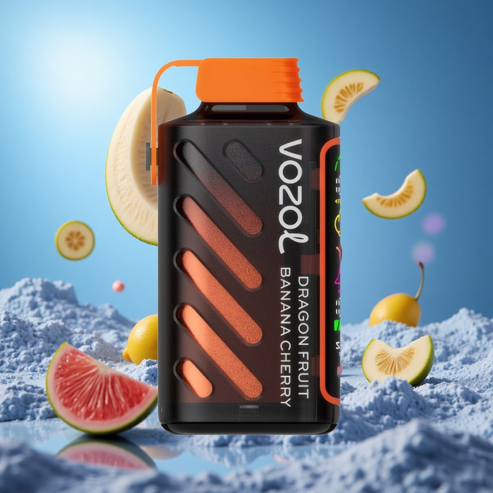 VOZOL Gear Power 20000 Puffs Drakenfrukt Banan Körsbär S.i.L.C. Tech Dual Mesh Coil partihandel Sverige