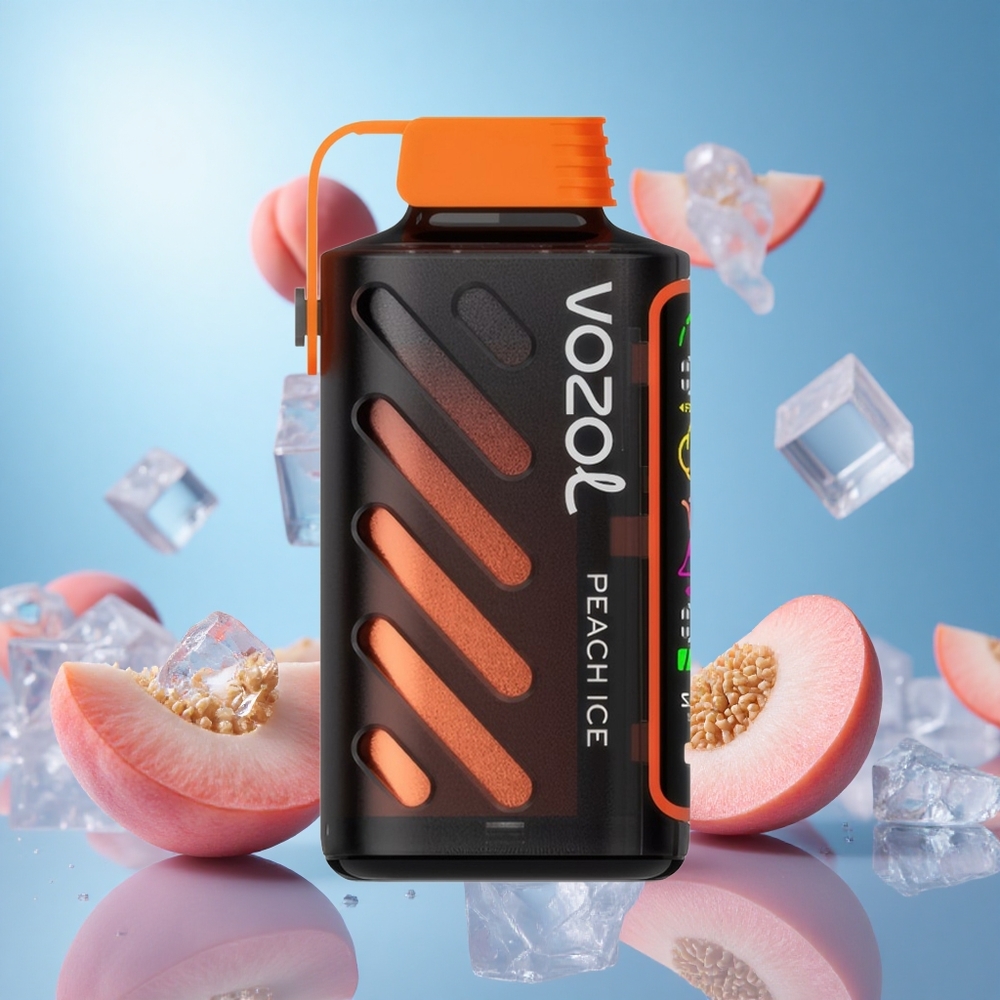 VOZOL Gear Power 20000 Puffs Dual Mesh Coil 20mL Förfylld Peach Is (Persika Is) partihandel Sverige