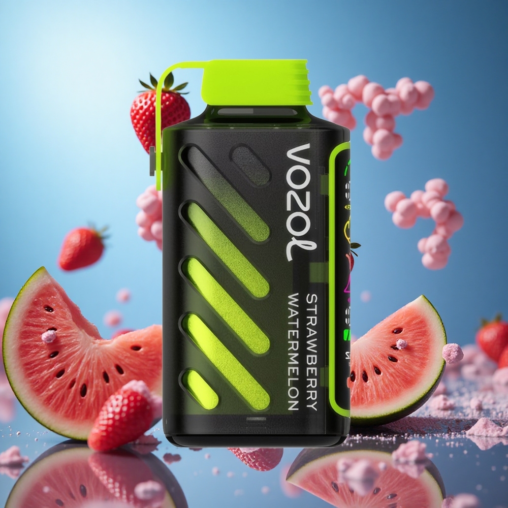 VOZOL Gear Power 20000 Puffs Jordgubb Vattenmelon S.i.L.C. Teknik 20mL Fylld E-Vätska partihandel Sverige