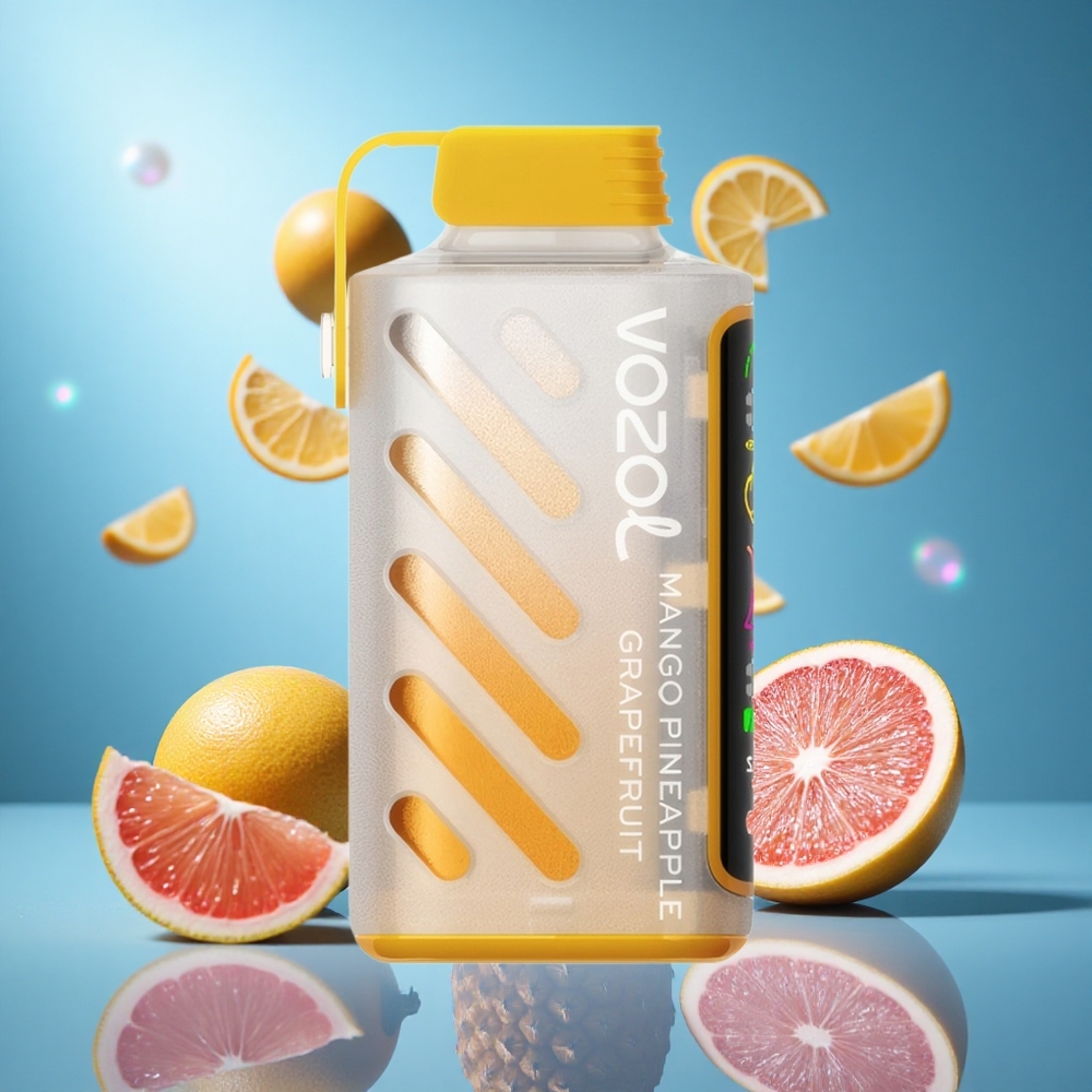 VOZOL Gear Power 20000 Puffs Mango Ananas Grapefrukt S.i.L.C. Tech Fullskärmsdisplay partihandel Sverige