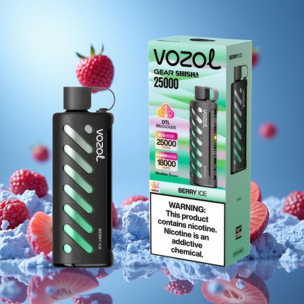 VOZOL Gear Shisha 25000 Puffs Bär Is Smart Chip: S.i.L.C Teknik Modes: Dual Mesh Dual Lägen partihandel Sverige