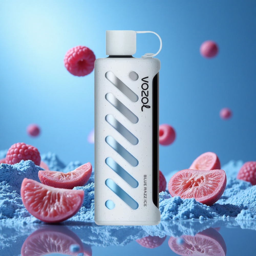 VOZOL Gear Shisha 25000 Puffs Blå Hallon Is Smarta Kretssystem: S.i.L.C Teknik Batterikapacitet: 1000mAh partihandel Sverige